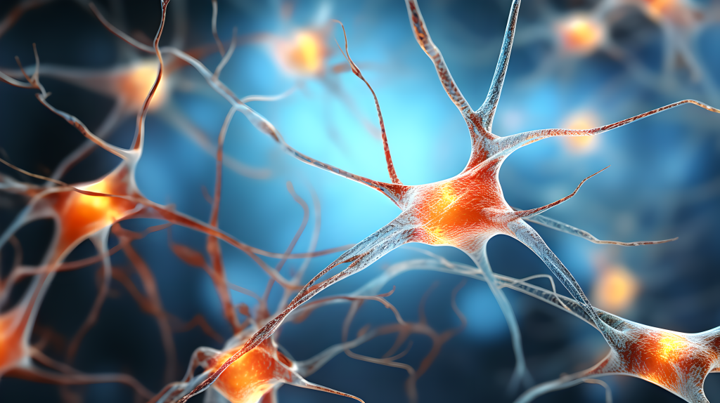 脑神经神经元的微观图像摄影图版权图片下载