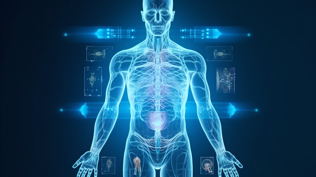 高清医学技术全息图摄影图片