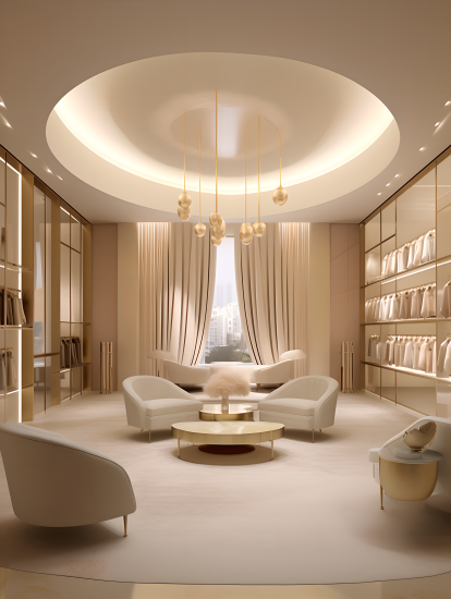奢华精品店铺设计摄影图片