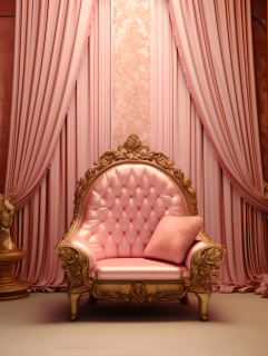 豪华粉色椅子精品设计摄影图片