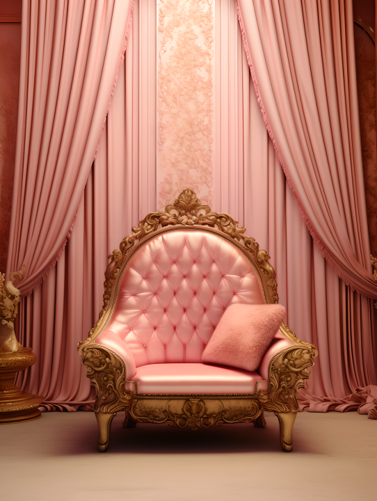 豪华粉色椅子精品设计摄影版权图片下载