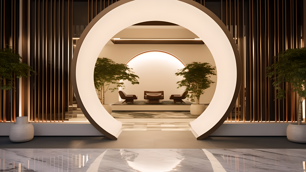 中国风室内装饰效果摄影图版权图片下载