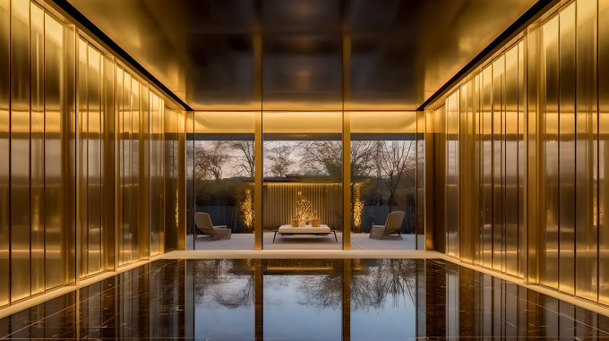 传统中式木质装饰效果摄影图