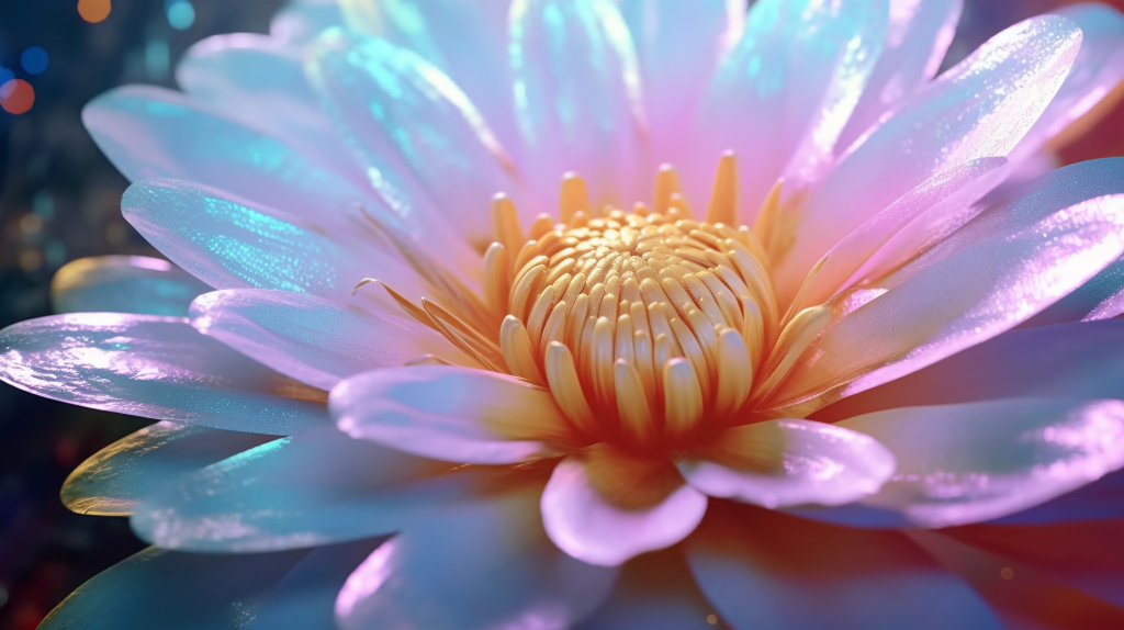 荧光花瓣摄影图