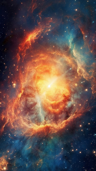 绚丽星云星系摄影图