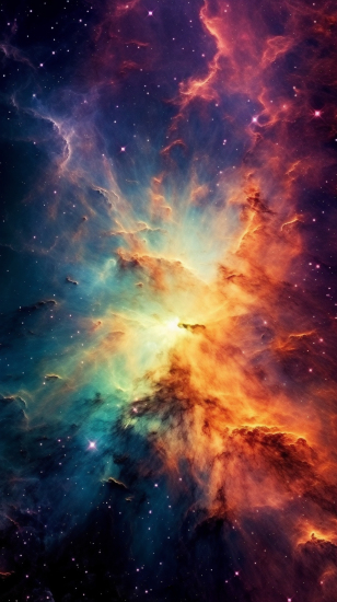 壮丽星系的摄影图