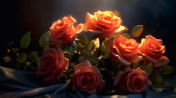 浪漫玫瑰花摄影图版权图片下载
