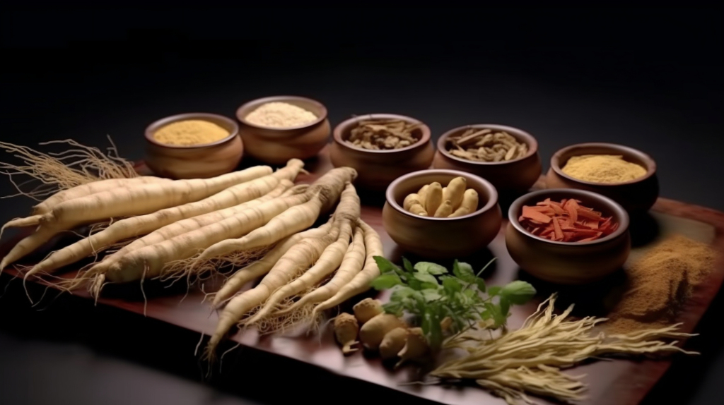 高清根茎中药摄影图片