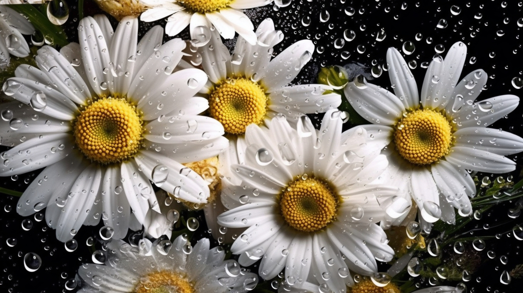 超清洋甘菊特写摄影图版权图片下载