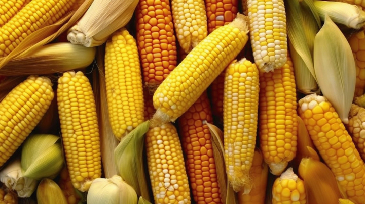 微距摄影：夏威夷市场的黄玉米版权图片下载