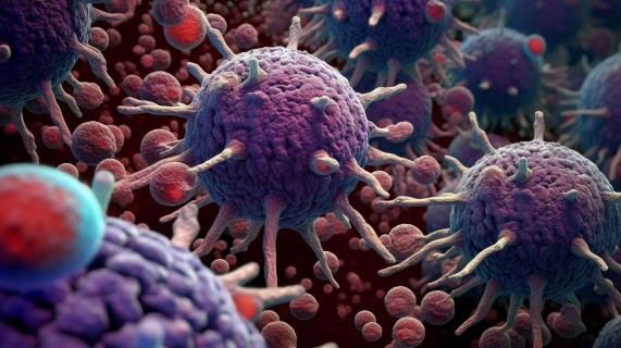 微观细胞、病毒和细胞壁的3D摄影图片