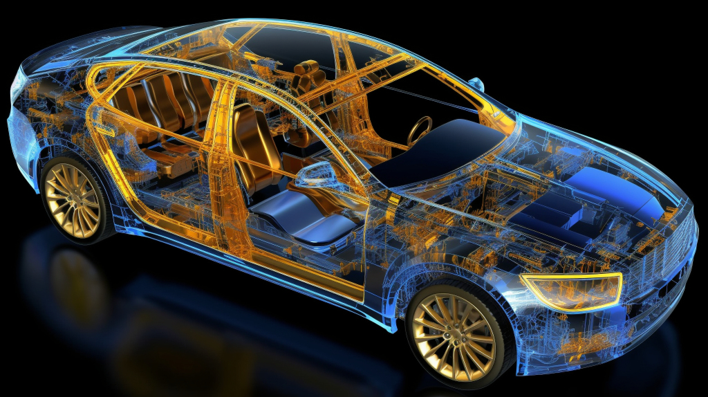 电动车内部动力传动结构图片