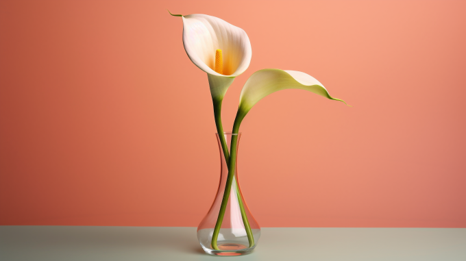 清新明亮，高清自然光下的康乃馨花瓶摄影图