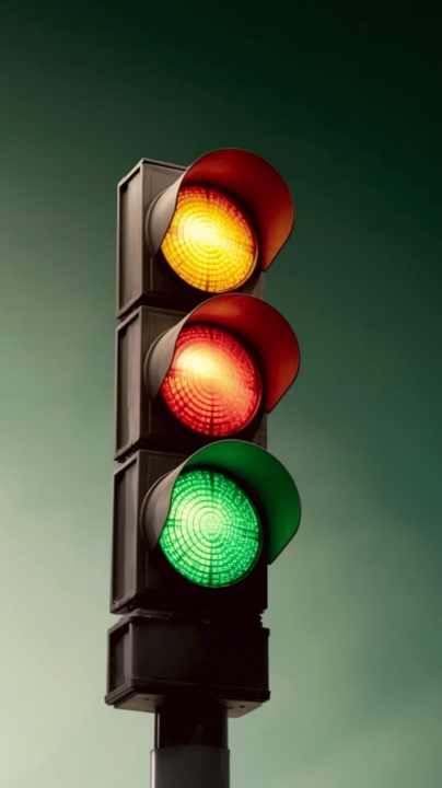 交通规则信号灯摄影版权图片下载