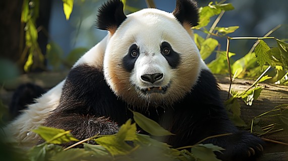 真实熊猫生态保护主题摄影图