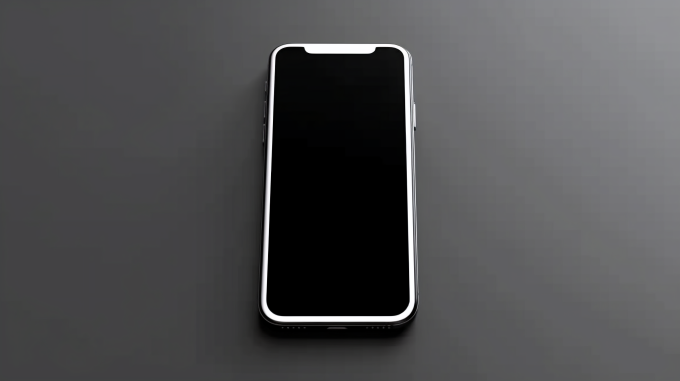 白色边框的手机样机摄影图