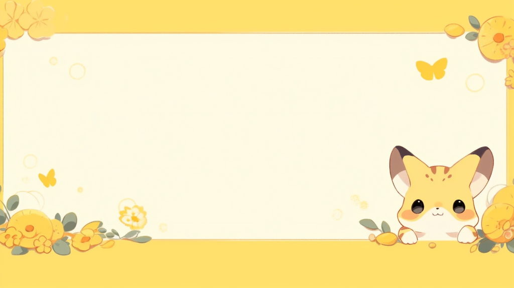 鲜黄背景下的动物摄影图