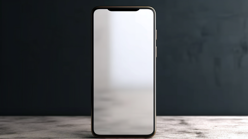 手机样机近景摄影图片