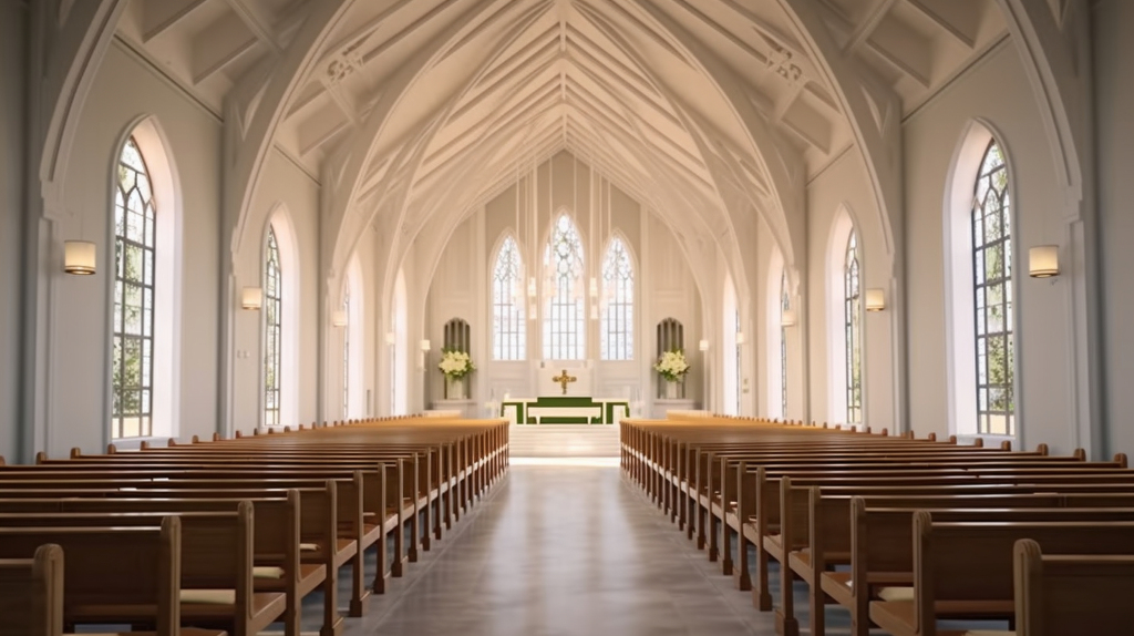 婚礼教堂空镜摄影图