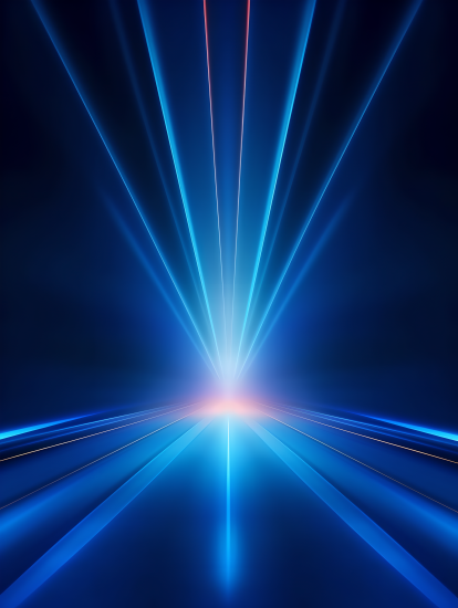 高能清新蓝色光线摄影图片