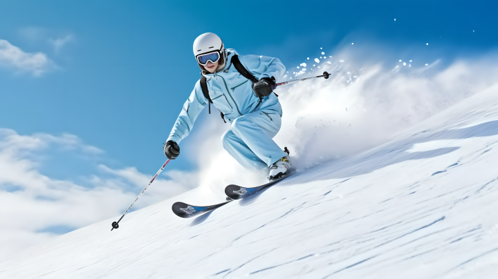 运动竞赛运动员滑雪摄影版权图片下载