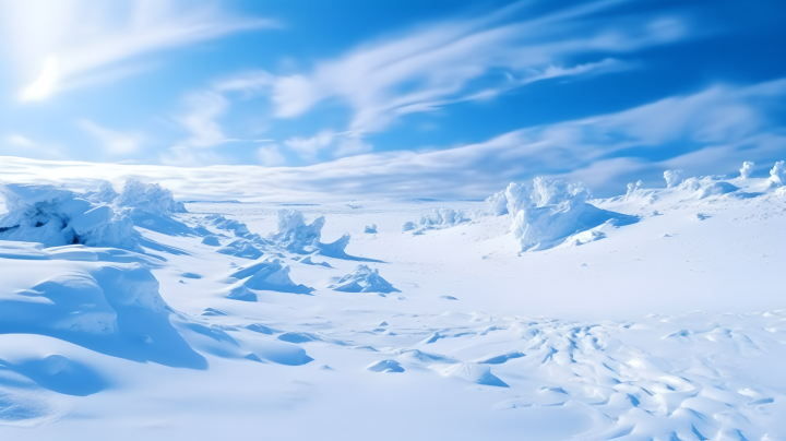冰雪世界极致雪景摄影图版权图片下载