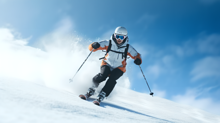 冰雪运动户外滑雪高清摄影图