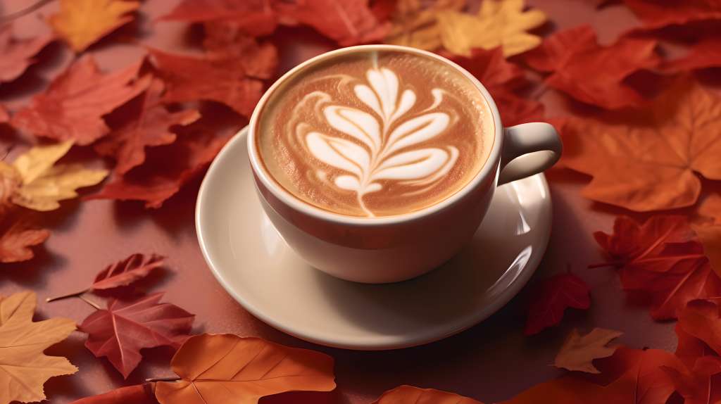 肉桂巧克力咖啡豆拿铁摄影版权图片下载