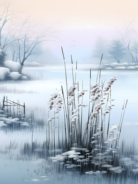 冬日雪景摄影版权图片下载