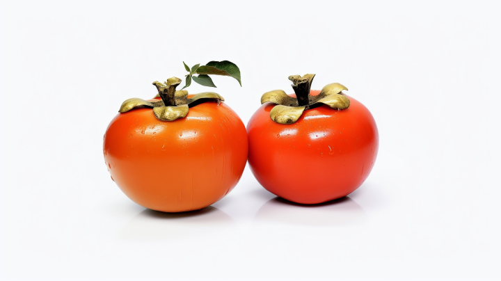 橙色柿子成熟的果实摄影版权图片下载