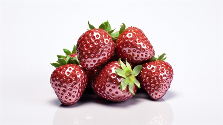 红色草莓水果版权图片下载