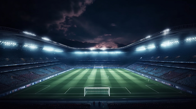 足球场全景照片