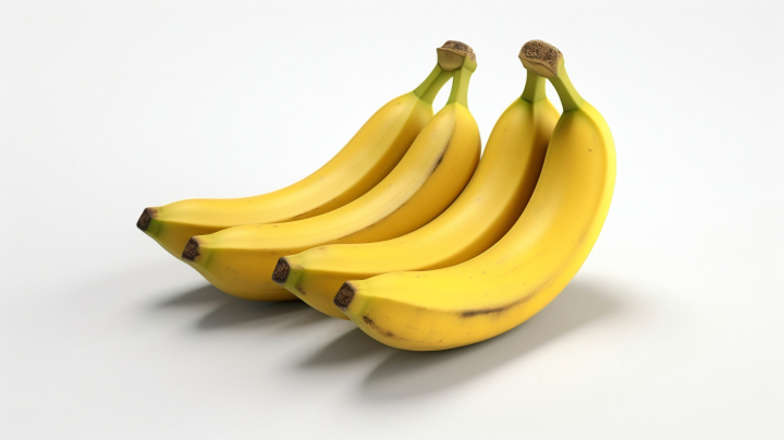 四只香蕉极简风摄影版权图片下载
