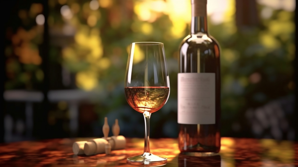 酒瓶倒入两杯酒摄影图版权图片下载