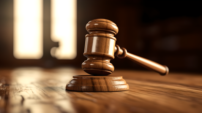 庄严法官法槌图片