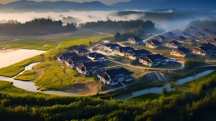中国农村风景高清摄影版权图片下载