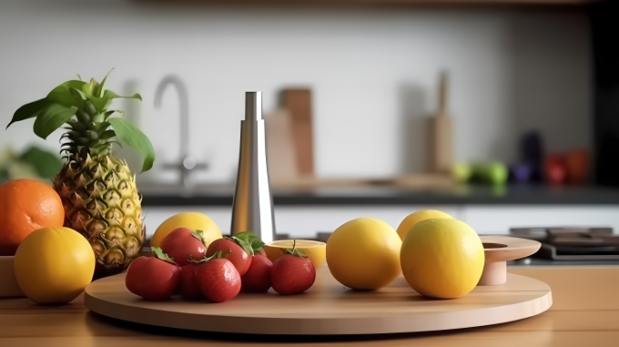 我的厨房新鲜水果摄影图