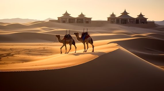 敦煌文化独特沙漠景观特写摄影图片