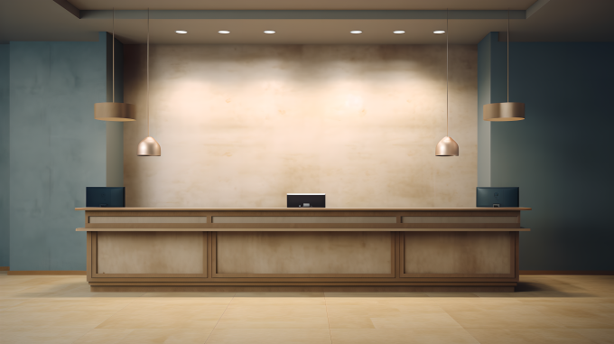 公司前台背景墙设计图片