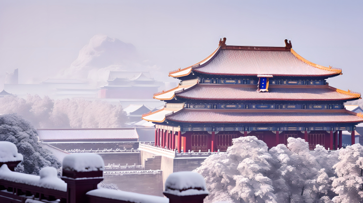 紫禁城唯美自然风光摄影图版权图片下载