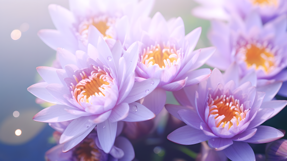 紫色花朵唯美景色摄影图