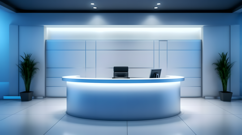 公司的前台现代风格摄影图片