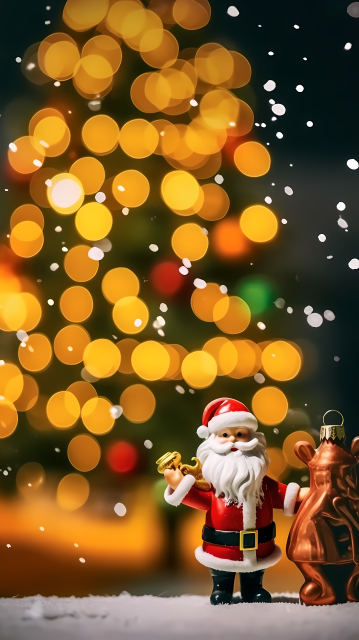 圣诞节圣诞老人摄影美景