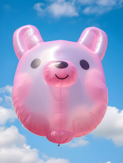 创意气球充气玩具动物形状摄影图片