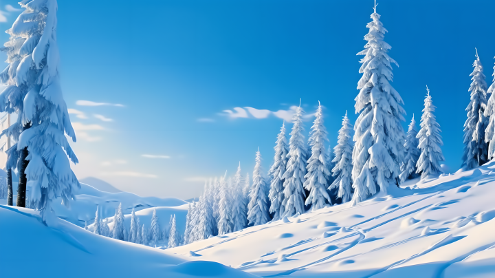 冬日风景摄影图版权图片下载