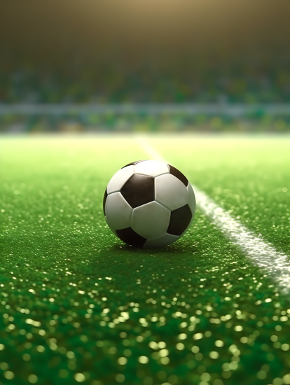 足球比赛场地摄影图片