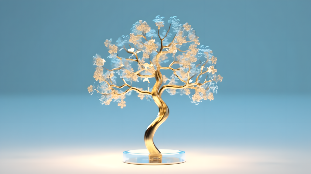 透明圆底上的物品符号摄影图片