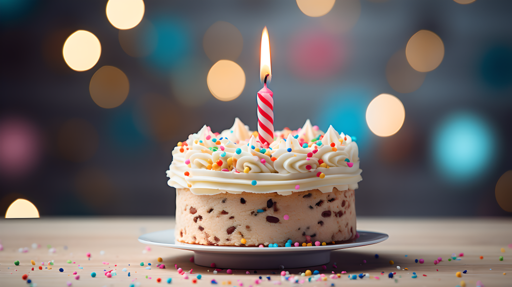 生日蛋糕庆祝生日摄影图片