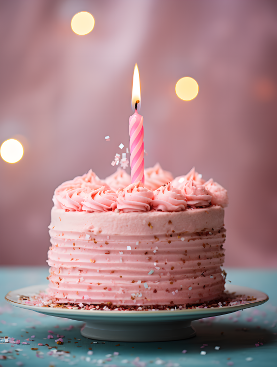 美味的生日蛋糕摄影版权图片下载