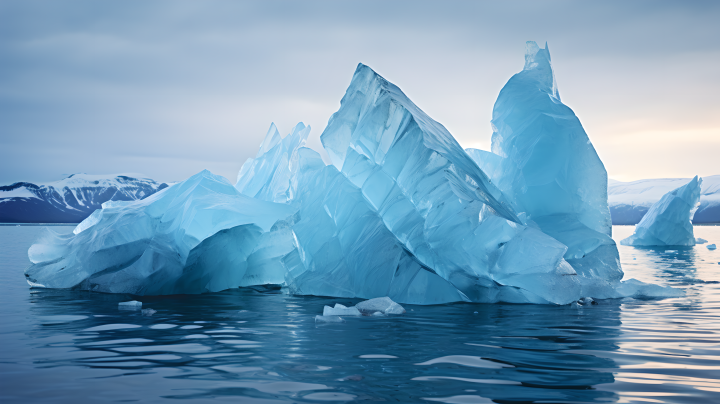 冰川移动摄影版权图片下载